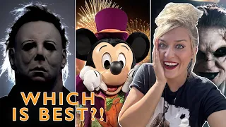 Which Theme Park WINS Halloween?! | Disney World, Universal Studios, & Busch Gardens
