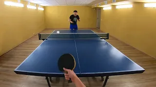 НАСТОЛЬНЫЙ ТЕННИС ОТ ПЕРВОГО ЛИЦА | Table tennis first person #7