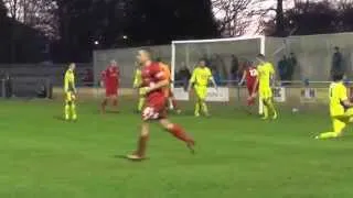 Matthew Thornhill goal for Buxton FC 1 V 3  Kings Lynn FC . 66th minute . 13/14 season .