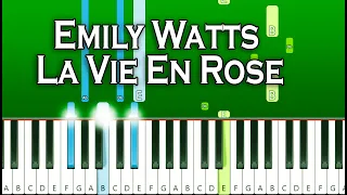 Emily Watts - La Vie En Rose (Piano Tutorial)