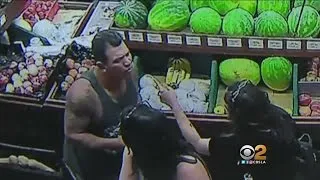 Man Caught On Camera Punching Woman Outside Venice Grocery Store
