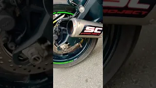 Zx10r SC Full system exhaust sound 🔥😱.#z900rider #shorts #youtube #kawasakizx10r #superbike