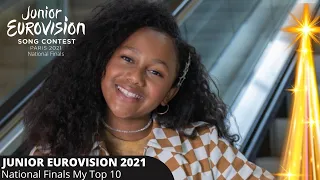 JUNIOR EUROVISION 2021 : National Finals | MY TOP 10 |