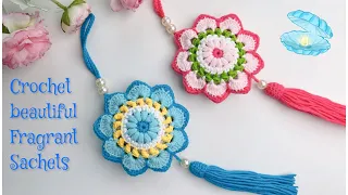 💯🤩Precious, SUPER EASY❗ Crochet a beautiful Fragrant Sachet tutorial FOR beginners ￼￼| By Grace