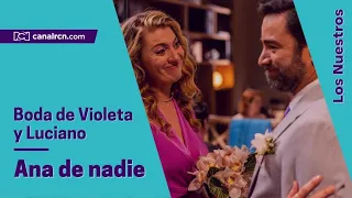 Detrás de cámaras de la boda de Luciano y Violeta, actores hablan al respecto | Ana de nadie