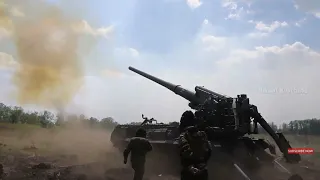 Russian Heavy Artilery 2S7 Pion "Malka" in Ukraine