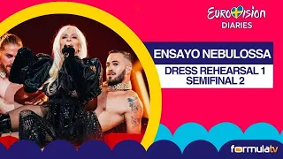 ENSAYO de España (NEBULOSSA) y San Marino (MEGARA) en el Dress Rehearsal (SEMI 2) - Eurovisión