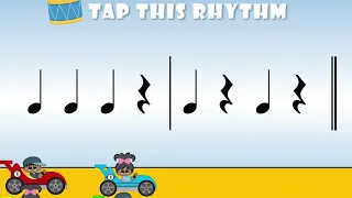 Rhythm Racers 1 - A PowerPoint Game for Online Music Lessons