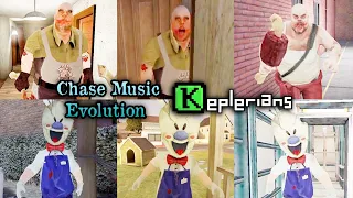 Chase Music Evolution In Mr Meat 2 Vs Ice Scream 6 | Mr Meat & Ice Scream Old Vs New Chase Music