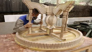 Woodworking Project And Hands Are Always Creative Handicrafts// Modern Style Wooden Tea Table Design