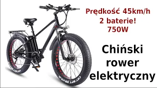 █▬█ █ ▀█▀ Rower elektryczny z Chin CMACEWHEEL KS26 , Prędkość 45km/h, 750 Wat i dwie baterie po 15Ah