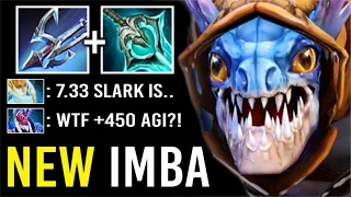 7.33 Slark is Unstoppable! Crazy New Harpoon + Disperser Build 41 Kills 450 Agi Epic Gameplay Dota 2