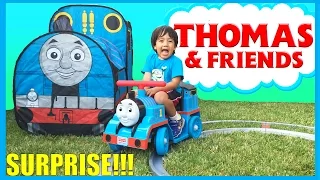 GIANT THOMAS AND FRIENDS SURPRISE TENT and Train Power Wheels
