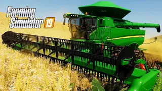 JD S780 COLHENDO ARROZ NA CURVA DE NÍVEL | Farming Simulator 19 | Os Pioneiros 2ª Temp - Ep 28