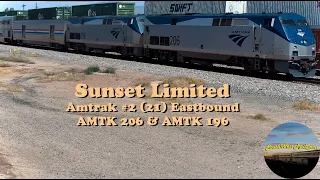 Amtrak #2 (21) Sunset Limited (206-196 x 7) - 07/22/2023