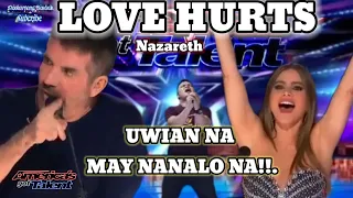 AMERICAN 2023 LOVE HURTS NAZARETH AMERICAN GOT TALENT AUDITION TRENDING PARODY.