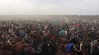 Абдуллаевтар отбасы Бауыржан мырзанын елден бата алу көкпары 15 03 2022 Жетисай ауданы кокпар