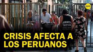 Peruanos opinan sobre cómo les afecta la crisis social y política