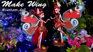 Make Wings - Summer Butterfly Fairy - OOAK doll - Monster High Custom doll - Sang Bup Be