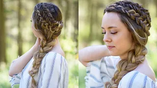 Double Dutch Side Braid | DIY | Back to School Hairstyle | Cute Girls Hairstyles