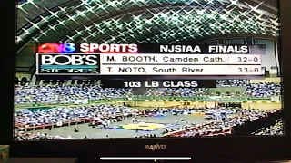 Tom Noto vs Mike Booth, 103lb NJSIAA State Wrestling Finals 1998