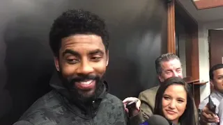 Celtics’ Kyrie Irving talks new TD Garden lighting, Gordon Hayward