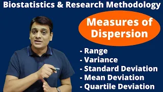 Part 11: Measures of Dispersion | Range, Standard Deviation | Biostatistics & Research Methodology