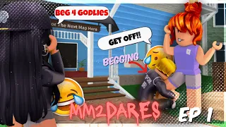 MM2 DARES CHALLENGE... *EP 1* | NEW SERIES! (Murder Mystery 2)