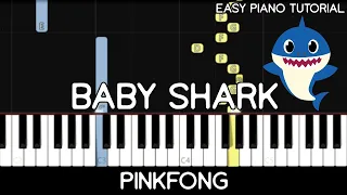 Pinkfong - Baby Shark Dance (Easy Piano Tutorial)