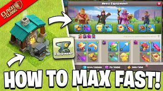 How to Max Hero Equipment Fast - Best Way to Use Blacksmith in Clash of Clans