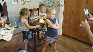 Noah vs 1st Birthday Cake