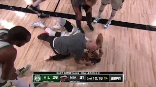 Giannis Antetokounmpo Leaves Game With SCARY Ankle Injury | Heat vs Bucks Game 4 | 2020 NBA Playoffs