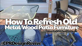 How To Transform Old Rusty Metal Patio Furniture