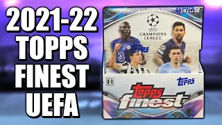 BEST TOPPS 21-22 SOCCER YET?  | 2021-22 Topps Finest UEFA Champion's League Hobby Box Review