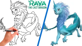 How To Draw SISU FROM RAYA AND THE LAST DRAGON // Step-By-Step