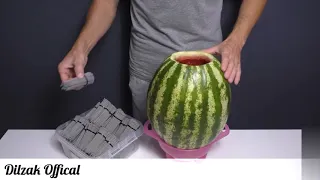 Shockwave Experiment: 5000 Sparklers Vs Watermelon