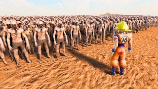 Super Saiyan GOKU VS 1,000,000 ZOMBIES - Ultimate Epic Battle Simulator 2 - UEBS 2