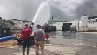 Louisiana-based fire specialists bring new tools to fight Chemtool fire