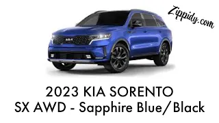 2023 SORENTO SX AWD - SAPPHIRE BLUE/BLACK INTERIOR