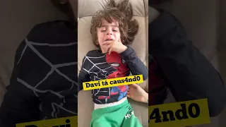 DAVI CAUSANDO PORQUE NÃO QUER O REMÉDIO 😲 #tiarute #levidavi #levi #davi #asma #saude #saúde