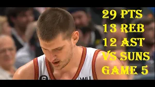 Nikola Jokic 29 Pts 13 Reb 12 Ast Phoenix Suns vs Denver Nuggets Game 5  HIGHLIGHTS