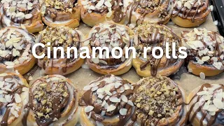 Homemade cinnamon rolls are so soft and  fluffy