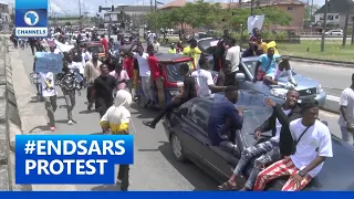 Nigerians Protest Against #EndSARS Brutality In Bayelsa