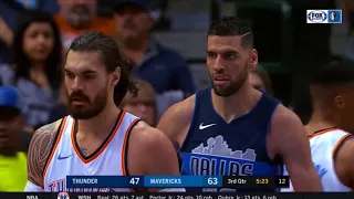 Salah Mejri & Dwight Powell 16 pts 10 rebs 5 BLOCKS Combined vs Thunder | Nov 26, 2017