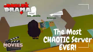 The Most CHAOTIC Server in Total Roblox Drama...(FIGHTS,HACKERS AND MORE)