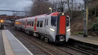 Transport for Wales Class 197, 197015 passing Eccles in passenger service!!