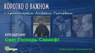 Свят Господь Саваоф! о. Андрей Ткачев. Крещение. Коротко о важном