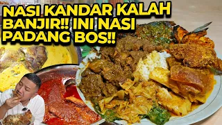 NASI PADANG BANJIR LAUK MENGGUNUNG!! MAKAN SEKELUARGA ABISNYA CUMA 100RIBUAN