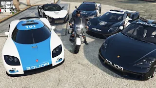 GTA 5 - Stealing Luxury Police Cars with Trevor! | Trevor Becomes Police (Real Life Cars #87)