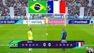 Brazil vs France - Penalty Shootout 2023 | Neymar vs Griezmann | eFootball PES Gameplay